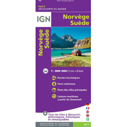 Norvège, Suède - IGN 