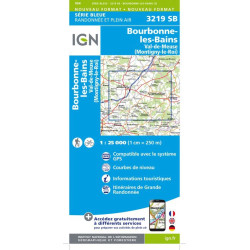 Bourbonne-les-Bains, Val de Meuse - IGN 3219 SB
