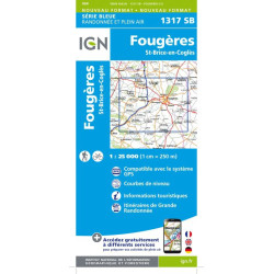 Fougères, St-Brice-en-Coglès - IGN 1317 SB