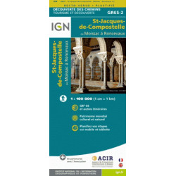 St Jacques de Compostelle, de Moissac à Roncevaux - IGN