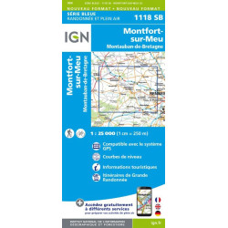 Monfort-sur-Meu, Montauban de Bretagne - IGN 1118 SB