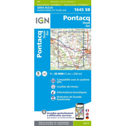 Pontacq, Ossun, Ger - IGN 1645 SB