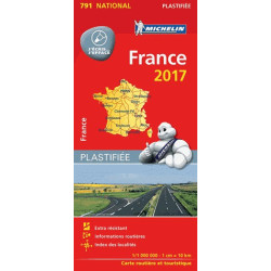 France 2017 plastifiée - Michelin 791