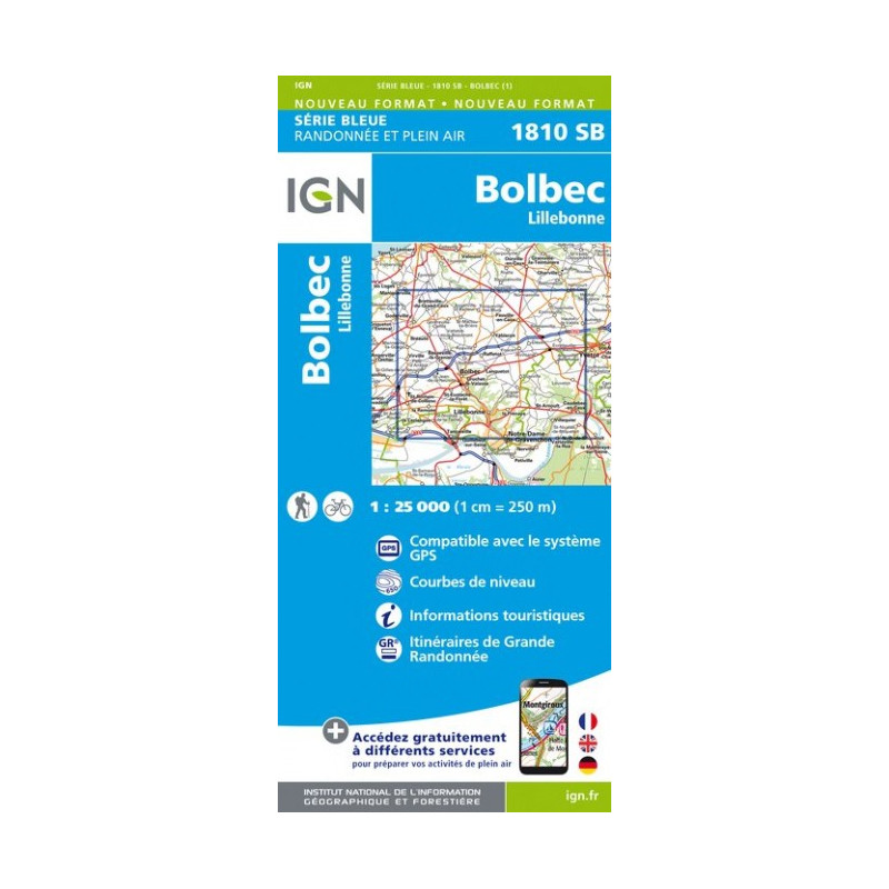 Bolbec, Lillebonne - IGN 1810 SB Bolbec, Lillebonne - IGN 1810 SB
