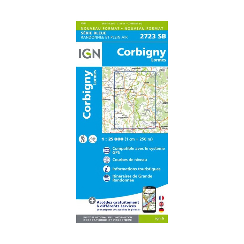 Corbigny, Lormes - IGN 2723 SB Corbigny, Lormes - IGN 2723 SB