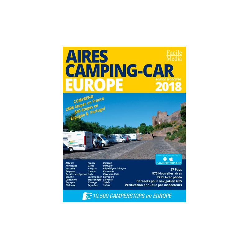 AIRES CAMPING-CAR EUROPE 2018