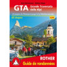 Achat Topo guide randonnées - GTA Grande Traversata delle Alpi - Rother
