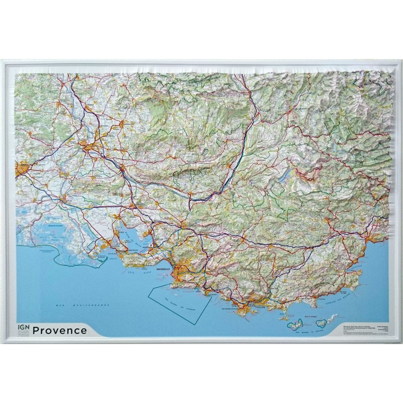 Carte en relief - Provence - 60202
