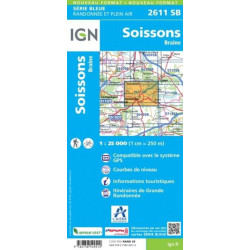 achat carte de randonnées - IGN 2611 sb - Braine