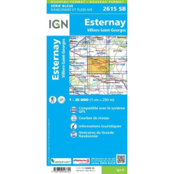 achat carte de randonnées - IGN 2615 sb - Esternay