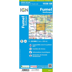 Achat Carte randonnées IGN - 1938 sb  - Montflanquin fumel