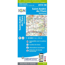 Achat Carte randonnées IGN - 2014 sb - Saint André de l'Eure nonancourt