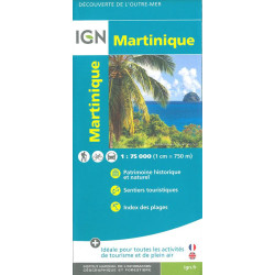 Achat carte routière Martinique - IGN