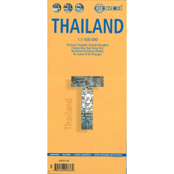 Achat Carte routière - Thailande - Borch Map