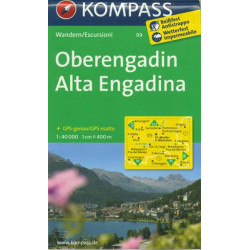 Achat Carte randonnées Oberengadin - Kompass 99