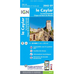 Achat Carte randonnées IGN - 2642 O - Le Caylar, la Couvertoirade