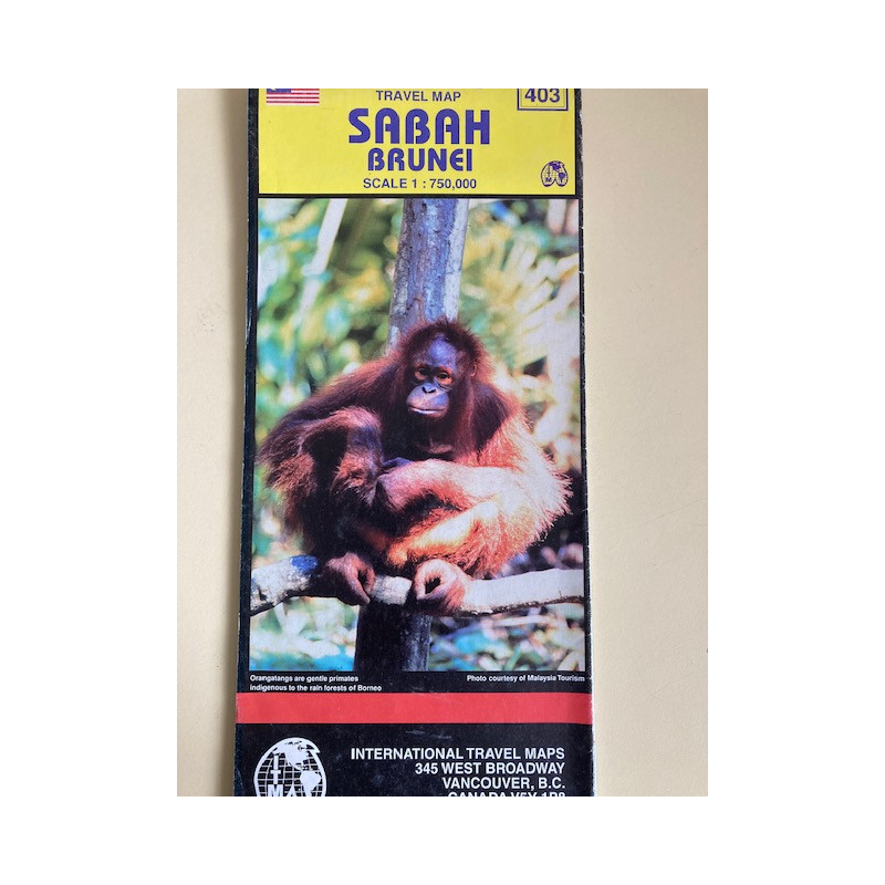 Achat carte routière Sabah Brunei - ITM