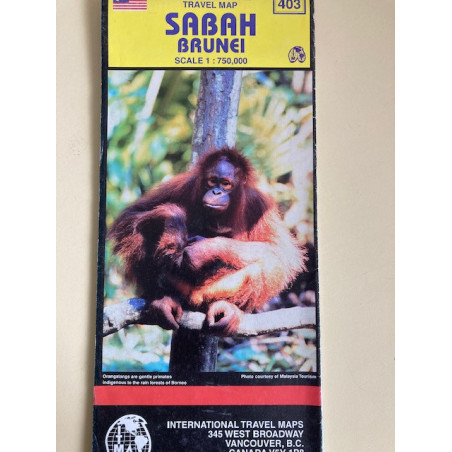 Achat carte routière Sabah Brunei - ITM