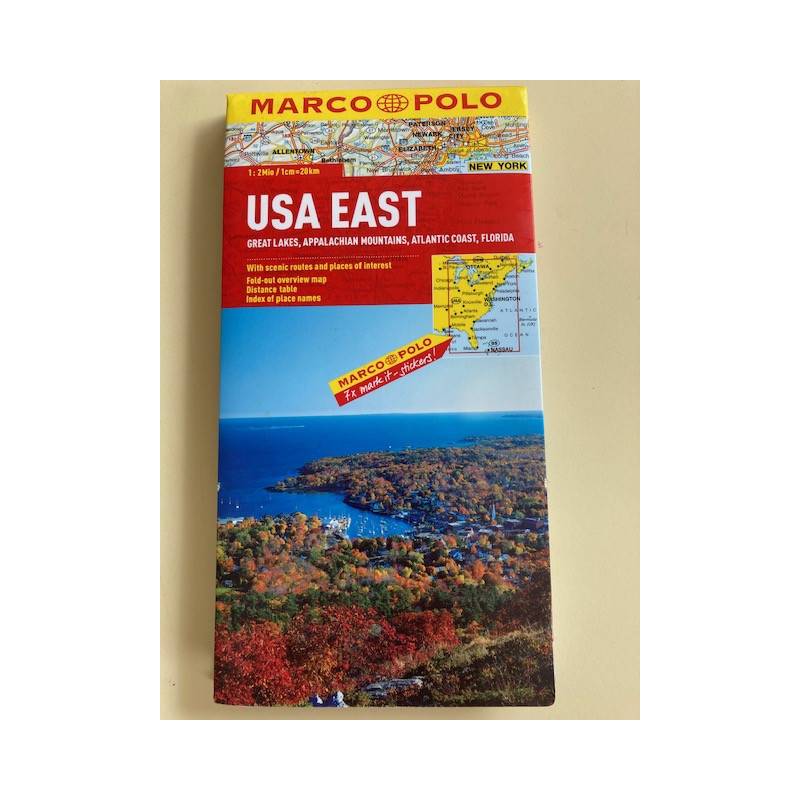 Achat carte USA Est - Marco Polo Achat carte USA Est - Marco Polo
