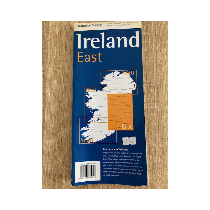 Achat carte routière Ireland est - Ordnance Survey