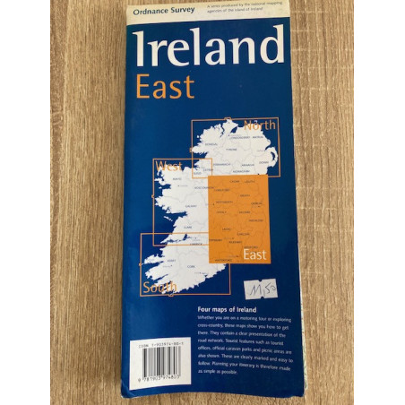 Achat carte routière Ireland est - Ordnance Survey