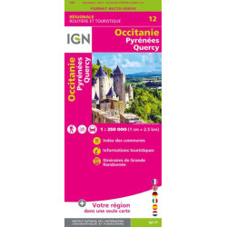 Occitanie Pyrénées Quercy - IGN R12