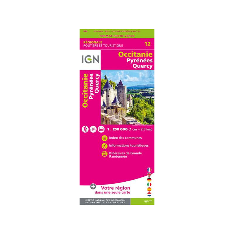 Occitanie Pyrénées Quercy - IGN R12