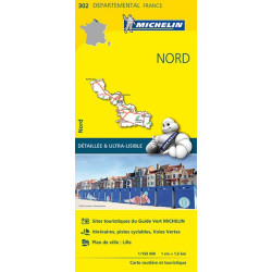 Achat Carte routière Michelin - Nord - 302