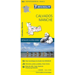 Achat Carte routière Michelin - Calvados, Manche - 303