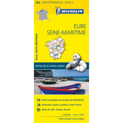 Achat Carte routière Michelin - Eure, Seine-Maritime - 304