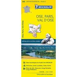Achat Carte routière Michelin - Oise, Paris, Val d'Oise - 305
