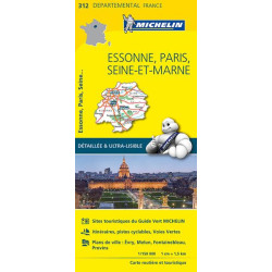 Achat Carte routière Michelin - Essonne, Paris, Seine-et-Marne - 312