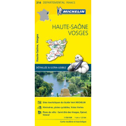Achat Carte routière Michelin - Haute-Saône, Vosges - 314
