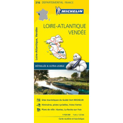 Achat Carte routière Michelin - Loire-Atlantique, Vendée - 316