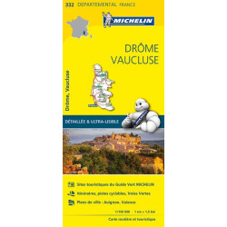 Achat Carte routière Michelin - Drôme, Vaucluse - 332