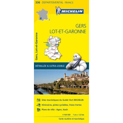 Achat Carte routière Michelin - Gers, Lot-et-Garonne - 336