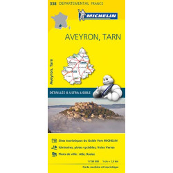 Achat Carte routière Michelin - Aveyron, Tarn - 338
