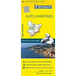 Achat Carte routière Michelin - Alpes-Maritimes - 341