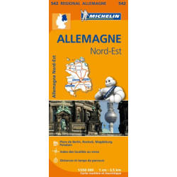 Achat Carte routière Michelin - Allemagne Nord-Est - 542