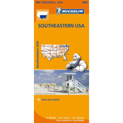 Achat Carte routière Michelin - Southeastern USA - 584