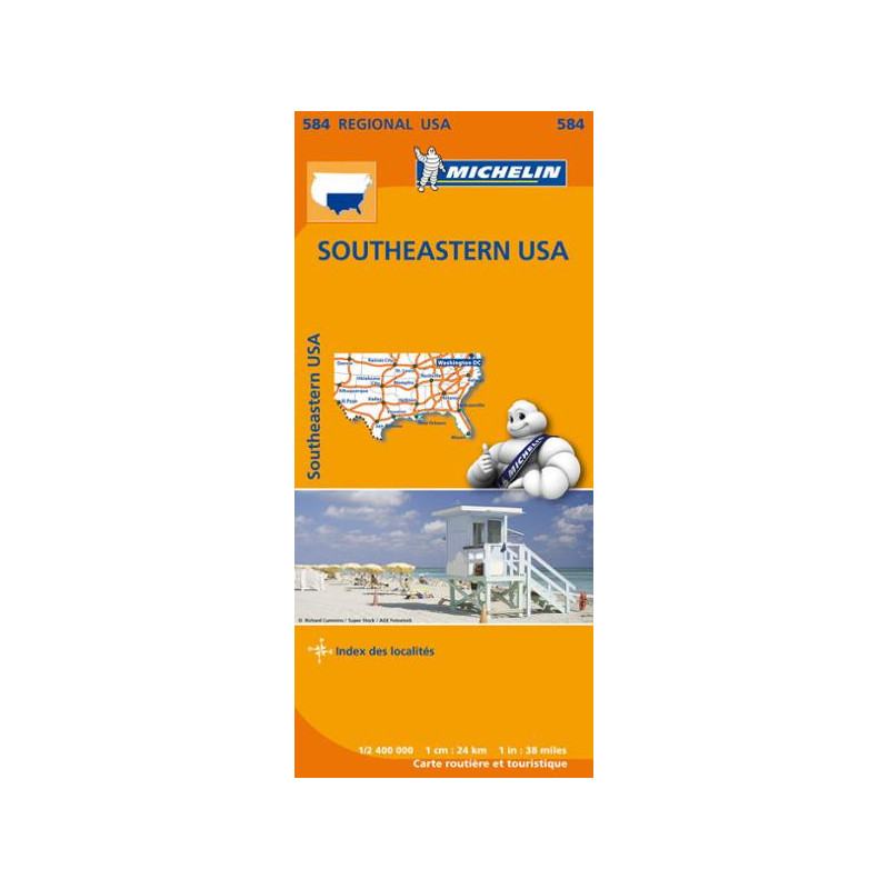 Achat Carte routière Michelin - Southeastern USA - 584