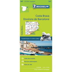 Achat Carte routière Michelin - Environs de Barcelone, Costa Brava - zoom 147