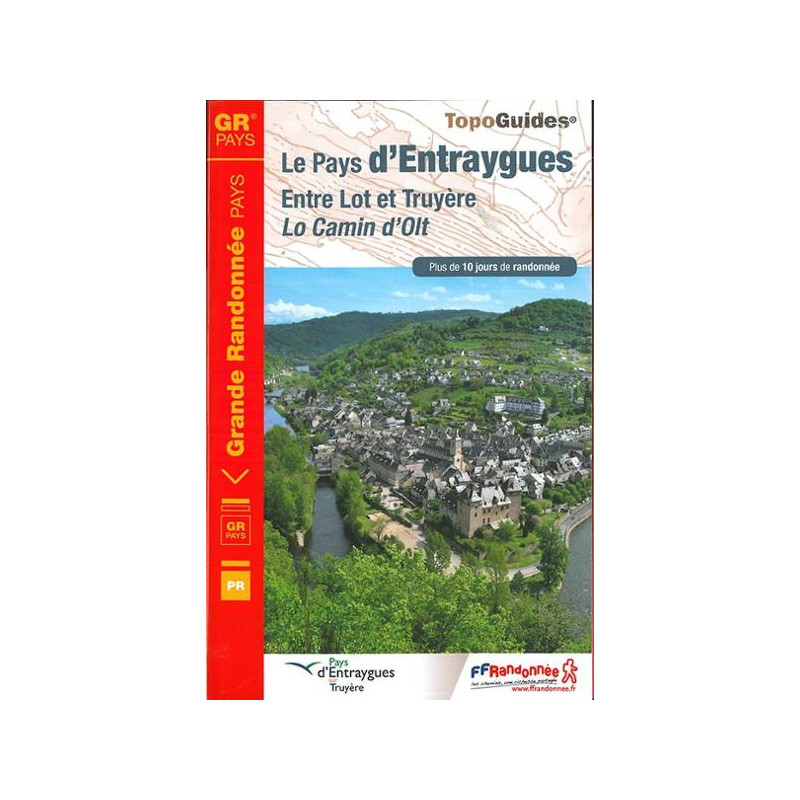 Achat Topo guide randonnées - Le Pays d'Entraygues entre Lot et Truyère - FFRP 1200