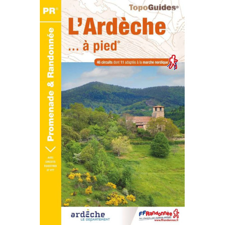 Achat Topo guide randonnées - L'Ardèche... à pied®  - FFRP D007