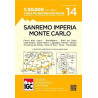 Achat Carte randonnées - San Remo Imperia, Monte Carlo - IGC 14