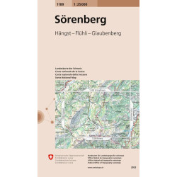 Achat Carte randonnées swisstopo - Sörenberg - 1189