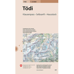 Achat Carte randonnées swisstopo - Tödi - 1193