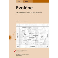Achat Carte randonnées swisstopo - Evolène - 1327