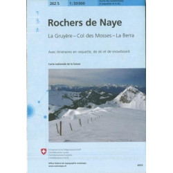 Achat Carte ski randonnée swisstopo - Rochers de Naye - 262S