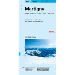 Achat Carte ski randonnée swisstopo - Martigny - 282S